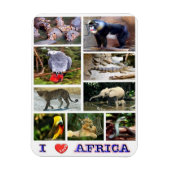 ガボン – I Love Africa – マグネット (縦)