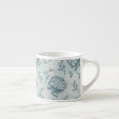 ガマズミ属の花が付いているレトロの花パターン エスプレッソカップ (右)
