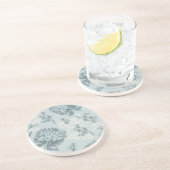 ガマズミ属の花が付いているレトロの花パターン コースター (側面)