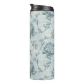 ガマズミ属の花が付いているレトロの花パターン タンブラー (回転右)