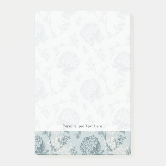 ガマズミ属の花が付いているレトロの花パターン ポストイット (正面)