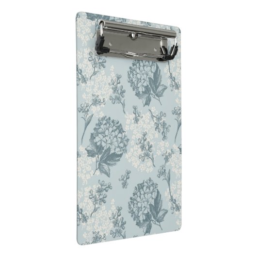 ガマズミ属の花が付いているレトロの花パターン ミニクリップボード (アングル)