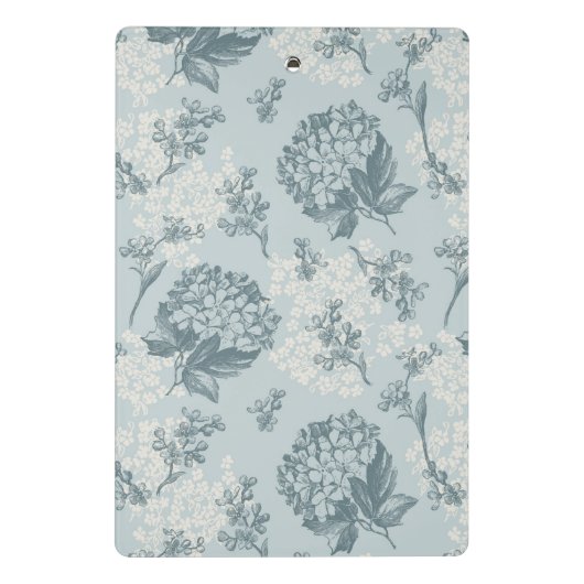 ガマズミ属の花が付いているレトロの花パターン ミニクリップボード (裏面)