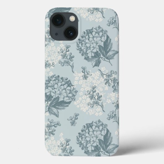 ガマズミ属の花が付いているレトロの花パターン Case-Mate iPhoneケース (裏面)