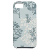 ガマズミ属の花が付いているレトロの花パターン Case-Mate iPhoneケース (裏面)