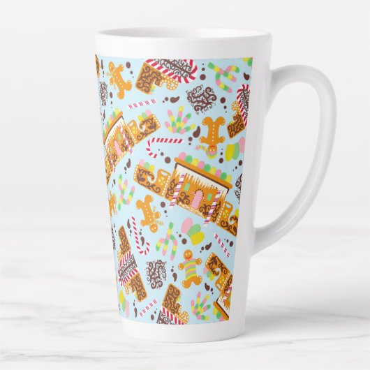 ガムのしずくを使ったアドビ歯肉ブレッドハウス カフェラテマグ (右)