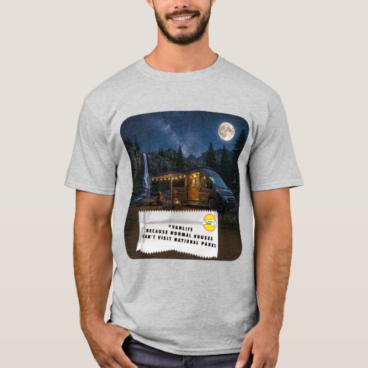 ガムの包み紙ジョーク Vanlife Tシャツ (正面)