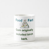 ガムはもともと樺の木樹皮を含んだ – 食品ファクト コーヒーマグカップ (中央)