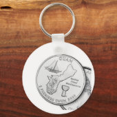 ガムクォーターキーチェーン キーホルダー (正面)