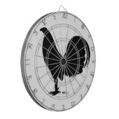 ガムコックのルースターシルエット ダーツボード (正面左)