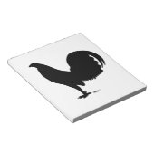 ガムコックのルースターシルエット ノートパッド (アングル)