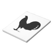 ガムコックのルースターシルエット ノートパッド (回転)