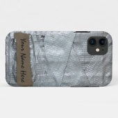 ガムテープおよび裂かれたボール紙のラベル Case-Mate iPhoneケース (裏面(横))