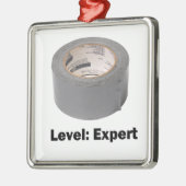 ガムテープのレベルの専門家 メタルオーナメント (左)