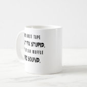 ガムテープは愚か固定できません襲うことができます コーヒーマグカップ (正面左)