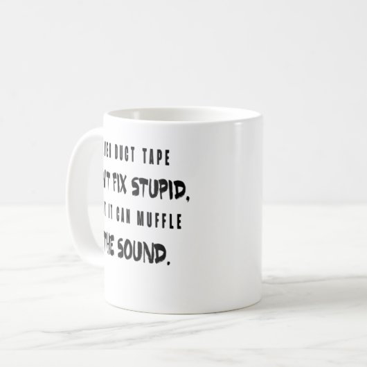 ガムテープは愚か固定できません襲うことができます コーヒーマグカップ (正面左)