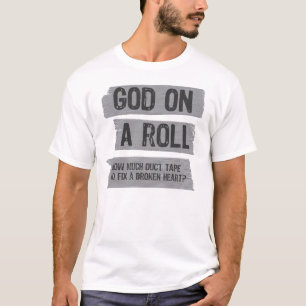 ガムテープ: ロールの神ハートを固定するどの位 Tシャツ