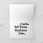 ガムドロップス付きAdobeジンガーブレッドハウス カード (内部)