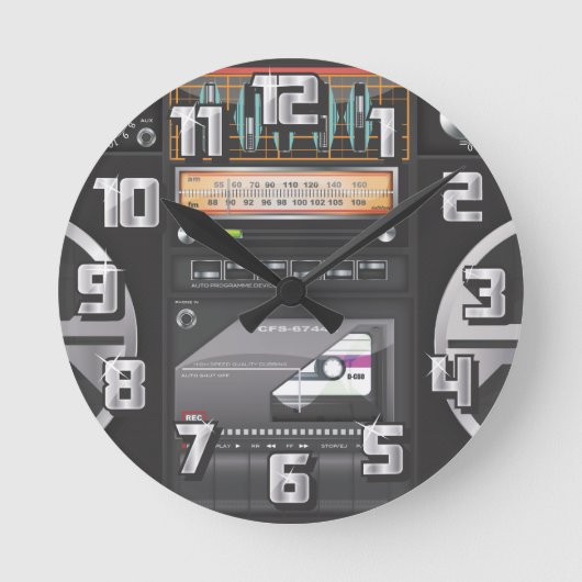 ガムボックス ラウンド壁時計 (正面)