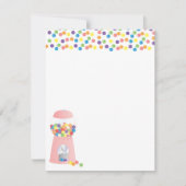 ガムボール機 招待状 (正面)