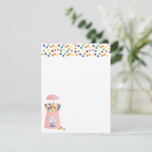 ガムボール機 招待状 (スタンド正面)