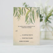 ガムラッ離れクな屋外ウェディングRSVPカード 出欠カード (スタンド正面)