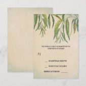 ガムラッ離れクな屋外ウェディングRSVPカード 出欠カード (正面/裏面)