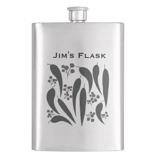 ガム葉とグムナッツ フラスク (正面)