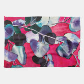 ガム葉ユーカリ水彩画 キッチンタオル (横)