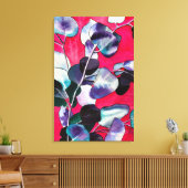 ガム葉水彩画 キャンバスプリント (インサイチュ (リビング))