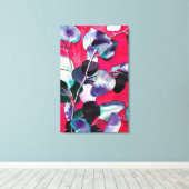 ガム葉水彩画 キャンバスプリント (インサイチュ (ウッドフロア))