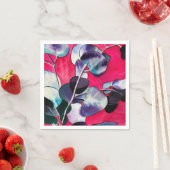 ガム葉水彩画 スタンダードカクテルナプキン (インサイチュ)