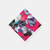 ガム葉水彩画 スタンダードカクテルナプキン (角)