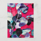 ガム葉水彩画 ポストカード (正面)