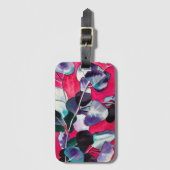 ガム葉水彩画 ラゲッジタグ (正面縦)