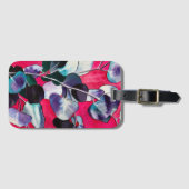 ガム葉水彩画 ラゲッジタグ (正面横)