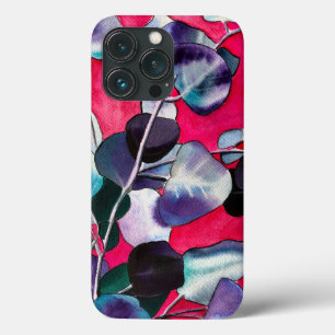 ガム葉水彩画 iPhone 13 PROケース