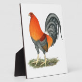 ガメコックブルーレッドルースター フォトプラーク (側面)