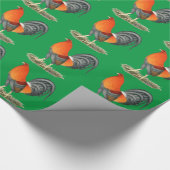 ガメコックブルーレッドルースター ラッピングペーパー (角)