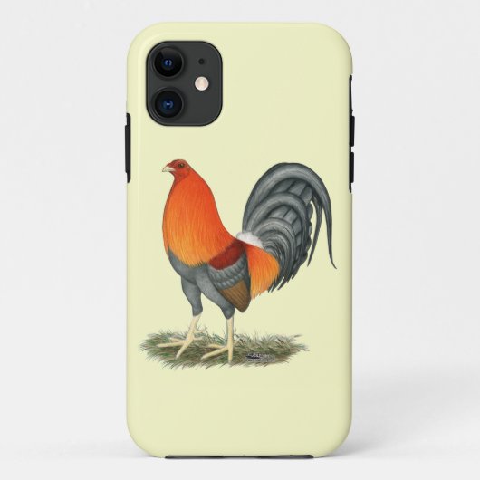 ガメコックブルーレッドロースター Case-Mate iPhoneケース (裏面)