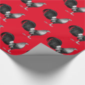 ガメコックレッドハッチ ラッピングペーパー (角)