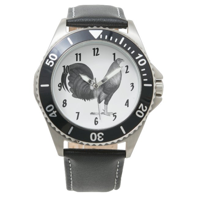 ガメコックレッドハッチ 腕時計 (正面)