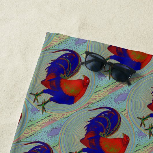 ガメコック：印象派のオンドスター ビーチタオル (インサイチュ)