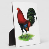 ガメコック：濃い赤 フォトプラーク (側面)