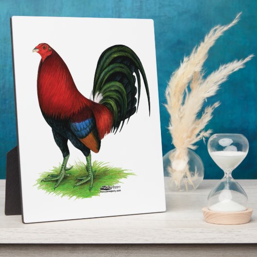 ガメコック：濃い赤 フォトプラーク (側面)