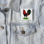 ガメコック：濃い赤 缶バッジ (インサイチュ)