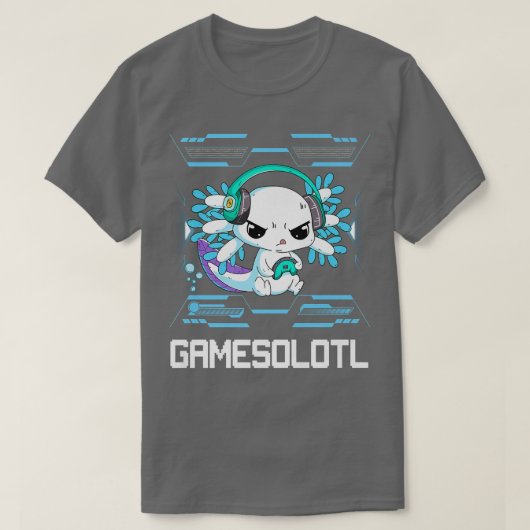 ガメソロテルアオロテルビデオゲーマーかわいいパステルゴシックA Tシャツ (デザイン正面)