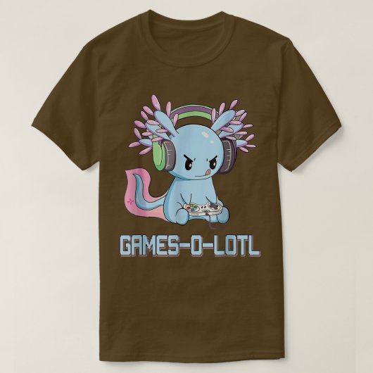 ガメソロテルアクソロテルビデオゲーマーかわいいパステルゴシック Tシャツ (デザイン正面)