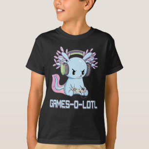 ガメソロトルアクソロトルビデオゲーマーかわいいパステルゴシック Tシャツ