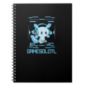 ガメソロトルゲーマーアクソロトルアニメ遊魚のゲーム ノートブック (正面)